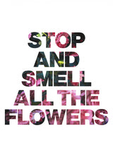 Stop and Smell All the Flowers Poster och Canvastavla
