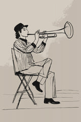 Trumpet Man Poster och Canvastavla