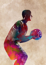 Basketball Sport Art 7 Poster och Canvastavla