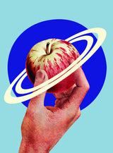 NASA Space Apple Poster och Canvastavla