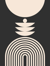 Mid Century In Monochrome Poster och Canvastavla