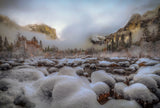 Gates of the Valley in Winter Poster och Canvastavla