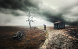 The long road of reflection Poster och Canvastavla