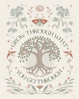 Grow Through Poster och Canvastavla
