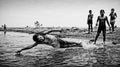 Children in the water Poster och Canvastavla
