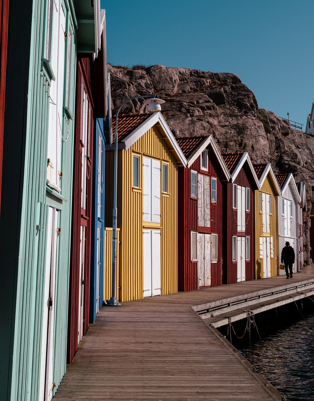 Smögen fisherman's houses Poster och Canvastavla