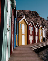 Smögen fisherman's houses Poster och Canvastavla
