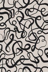Simple Black Loops Pattern Poster och Canvastavla