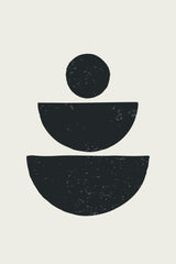 Black Abstract Shapes Series #1 Poster och Canvastavla