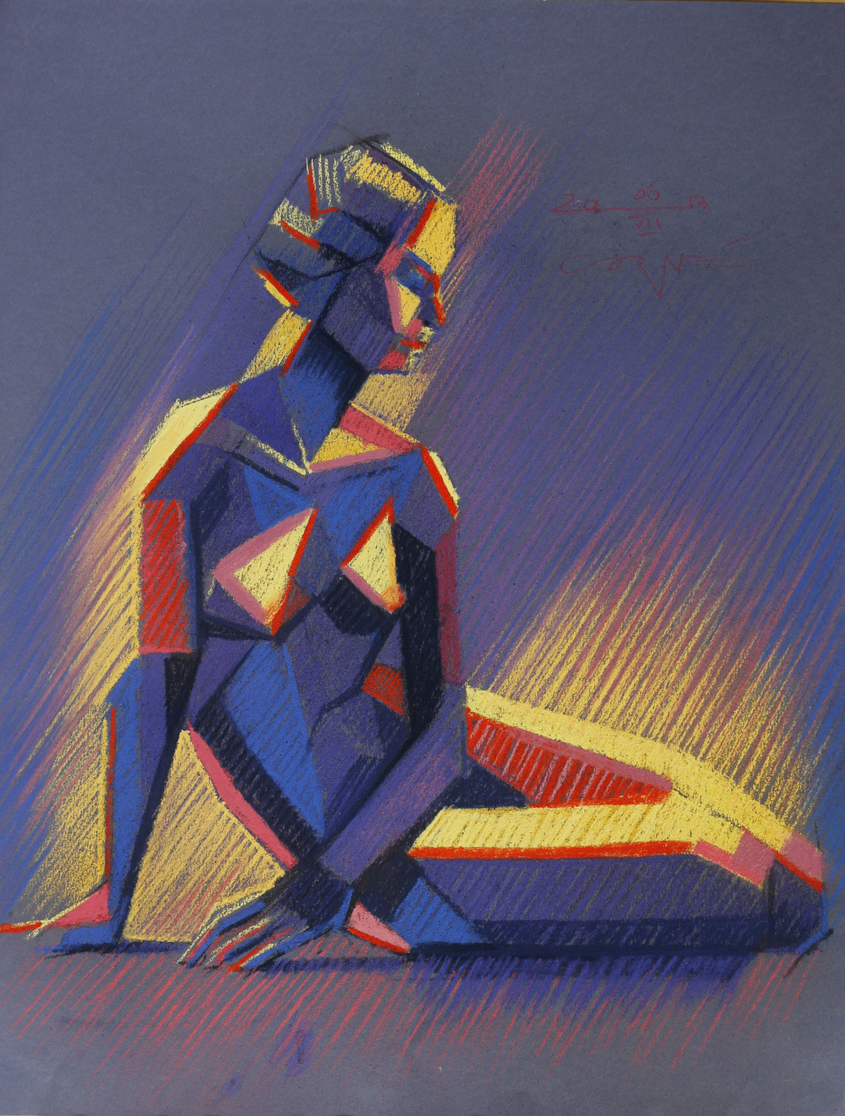 Cubist Nude 04 (2013) Poster och Canvastavla