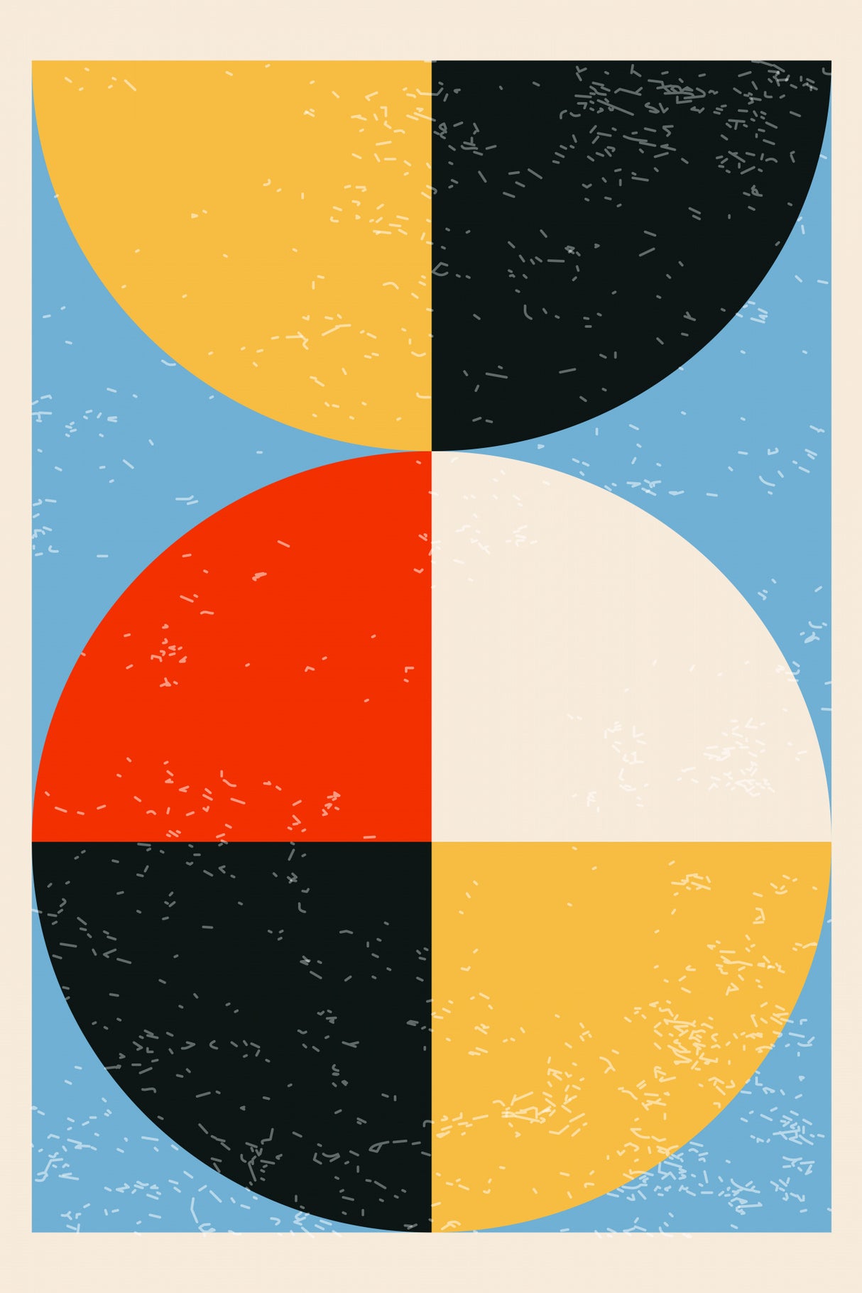 Minimal Abstract Shapes Series #31 Poster och Canvastavla