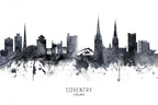 Coventry England Skyline Poster och Canvastavla