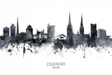 Coventry England Skyline Poster och Canvastavla