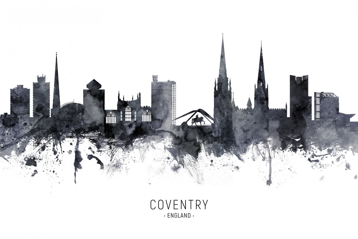 Coventry England Skyline Poster och Canvastavla