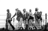 Pilgrims walking to Kumbh Mela Poster och Canvastavla