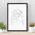 Line Art Grey  poster