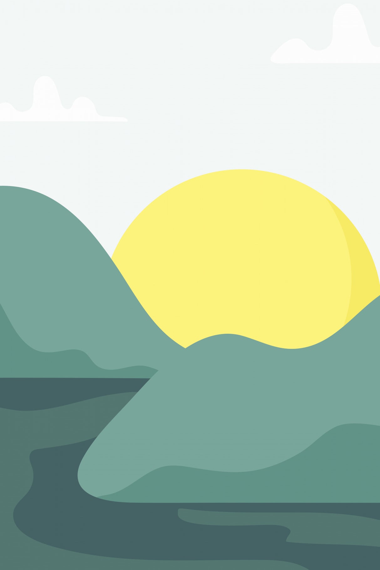 Boho Sunny Landscape #4 Poster och Canvastavla