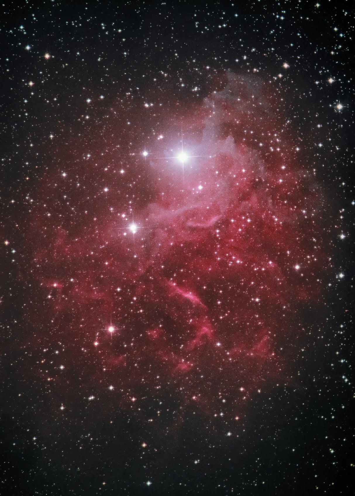 Flaming Star Nebula Poster och Canvastavla