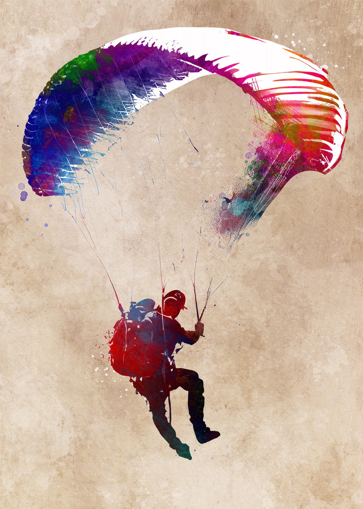 Paratrooper sport art #paratrooper Poster och Canvastavla