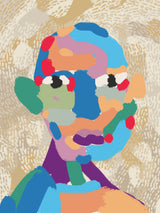 Painted Portrait Poster och Canvastavla