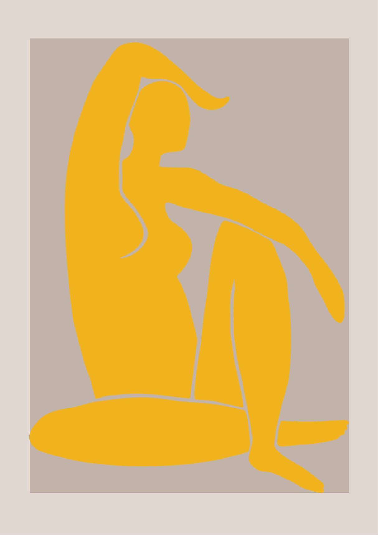 Yellow Figure poster