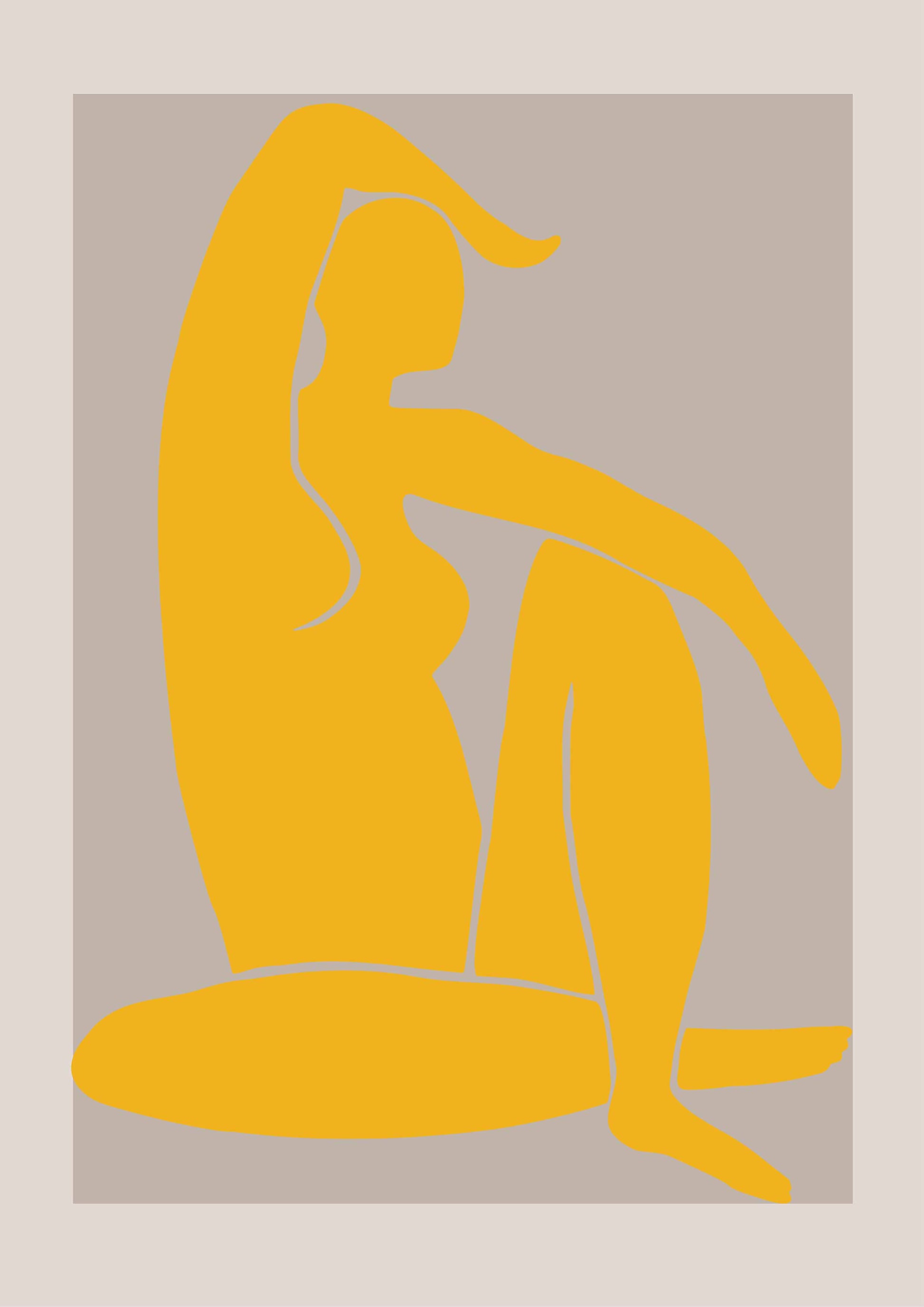 Yellow Figure poster