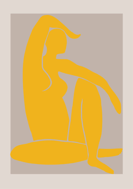 Yellow Figure poster