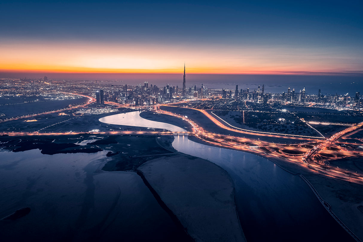 Dubai sunset Poster och Canvastavla