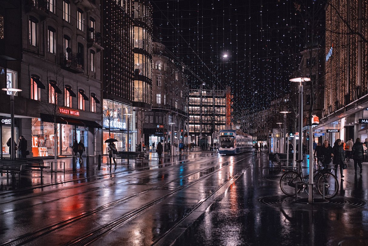 Bahnhofstrasse Poster och Canvastavla