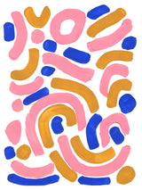 Pink Wiggle Poster och Canvastavla