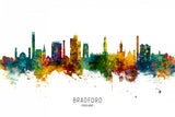 Bradford England Skyline Poster och Canvastavla