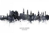 Heidelberg Germany Skyline Poster och Canvastavla