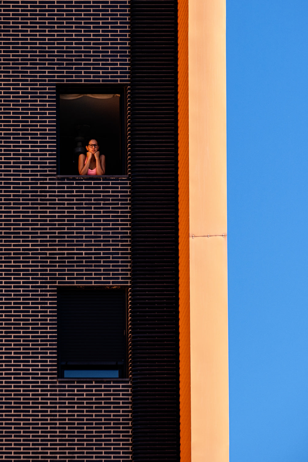 The girl at the window Poster och Canvastavla
