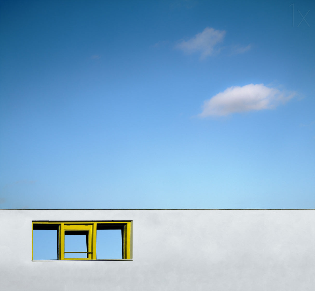 Yellow window Poster och Canvastavla