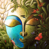 Green God (Buddha) Poster och Canvastavla