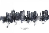 Sarasota Florida Skyline Poster och Canvastavla