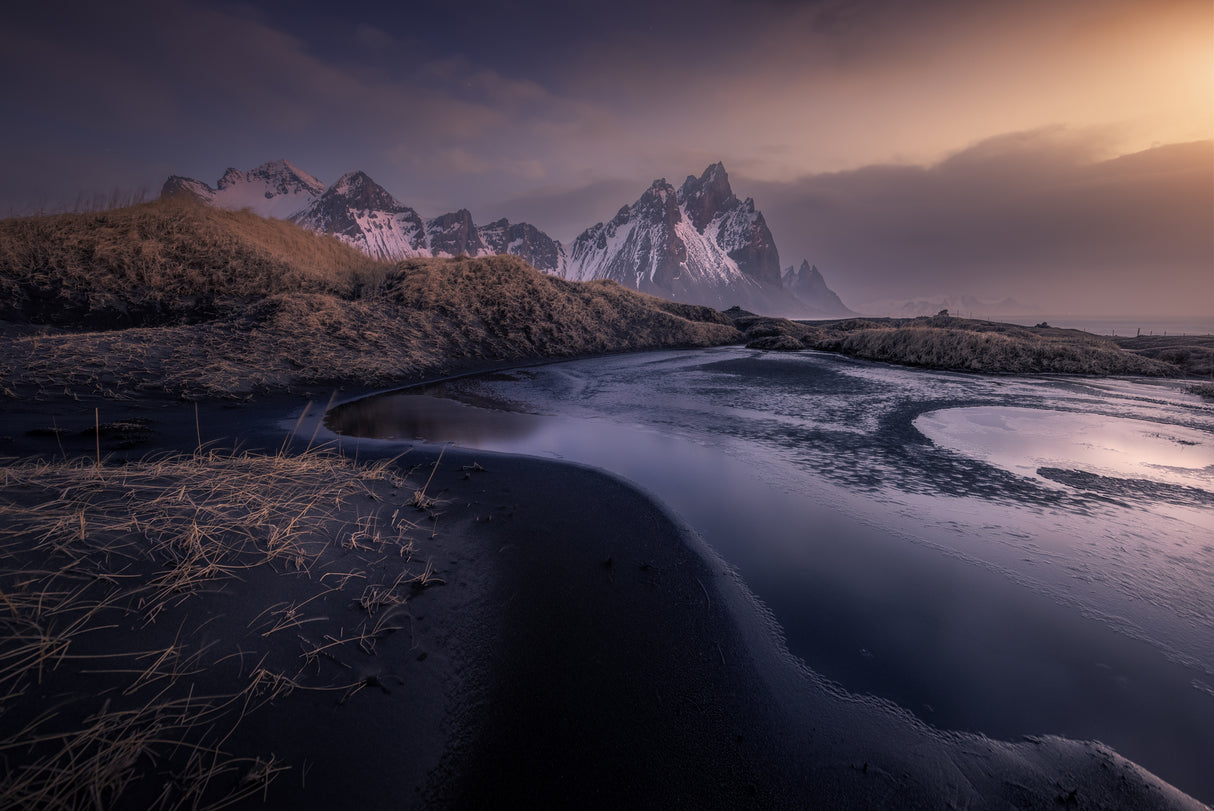 Golden Stokksnes Poster och Canvastavla