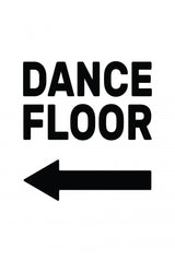 Dance Floor Arrow Left Poster och Canvastavla
