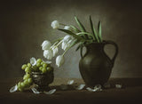 White Tulips Poster och Canvastavla