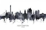 Northampton England Skyline Poster och Canvastavla