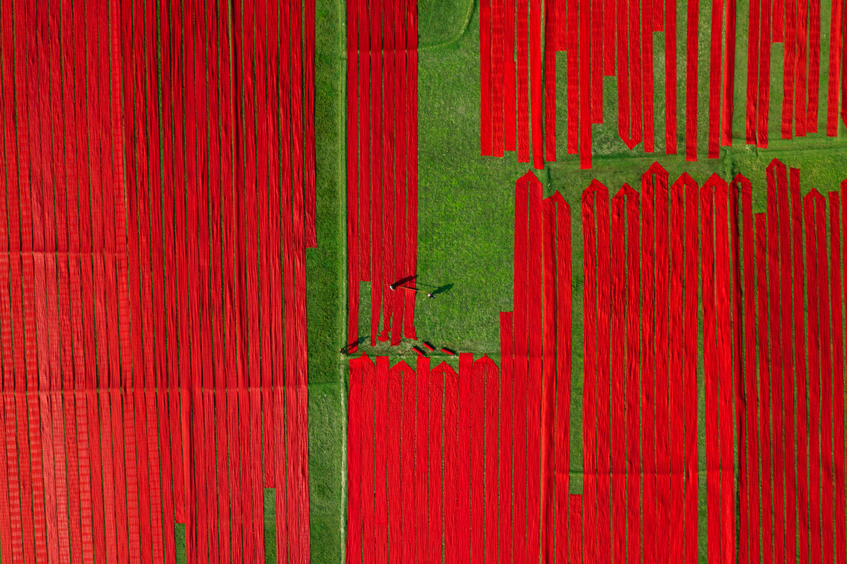 Red fabrics Poster och Canvastavla