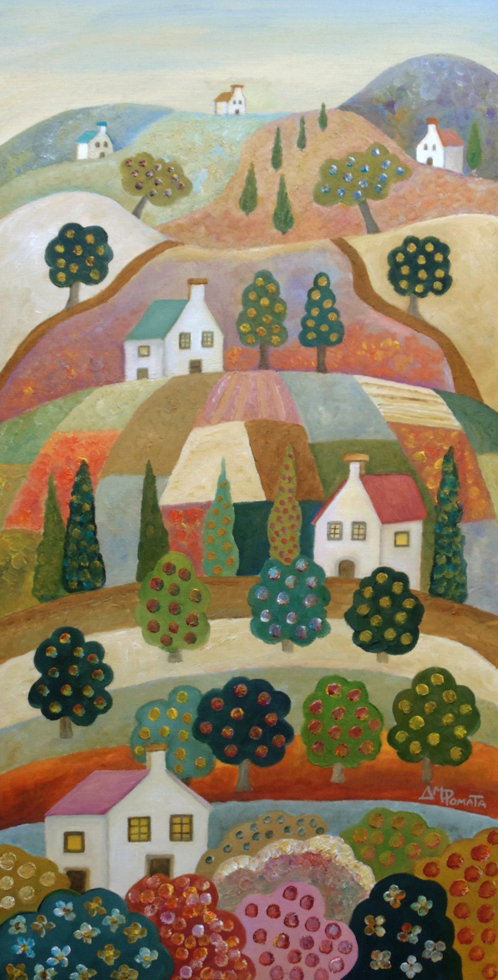 Villa On the Hills Poster och Canvastavla