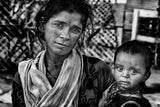 Indian mother and son. Poster och Canvastavla