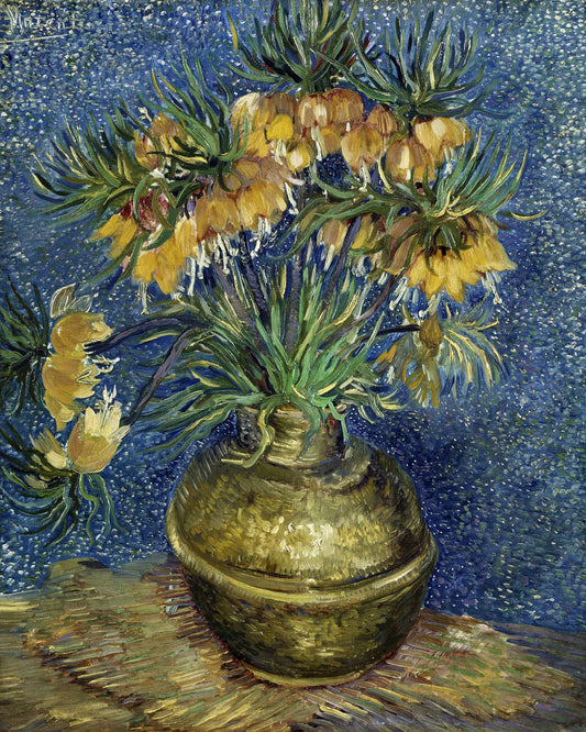 Vincent Van Gogh's Imperial Fritillaries In a Copper Vase (1887) Poster och Canvastavla