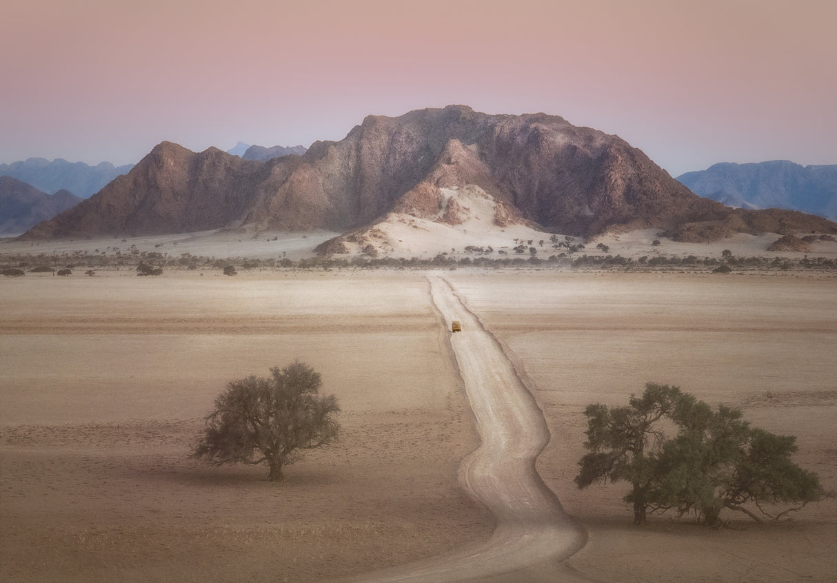Desert Road to Sand Dune Poster och Canvastavla