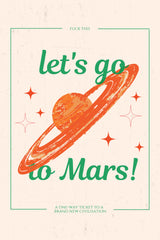 Mars Poster och Canvastavla