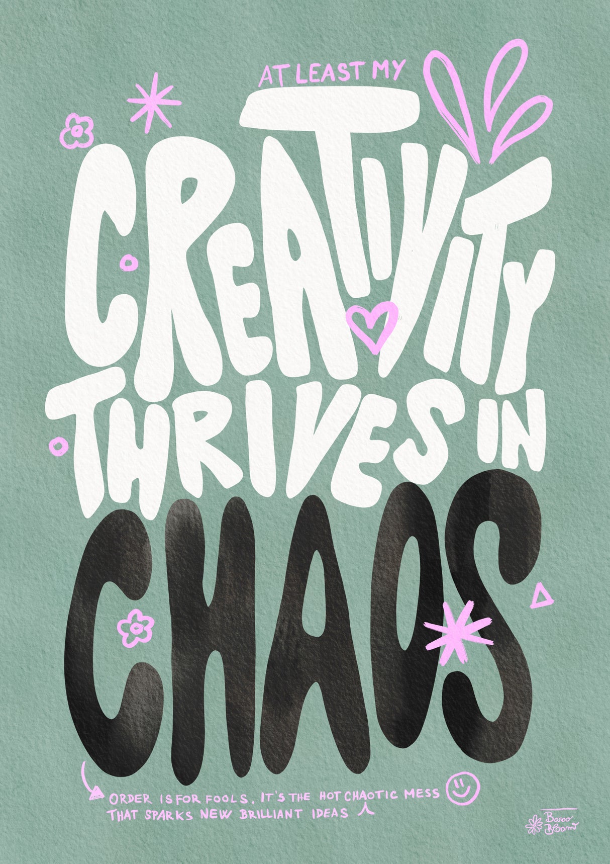 Creative Chaos Poster och Canvastavla