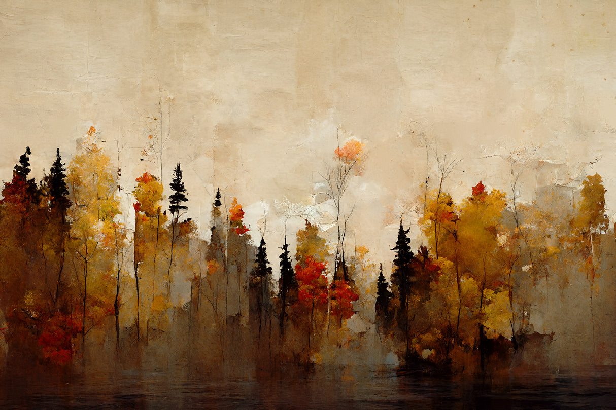 A Forest In Autumn Poster och Canvastavla