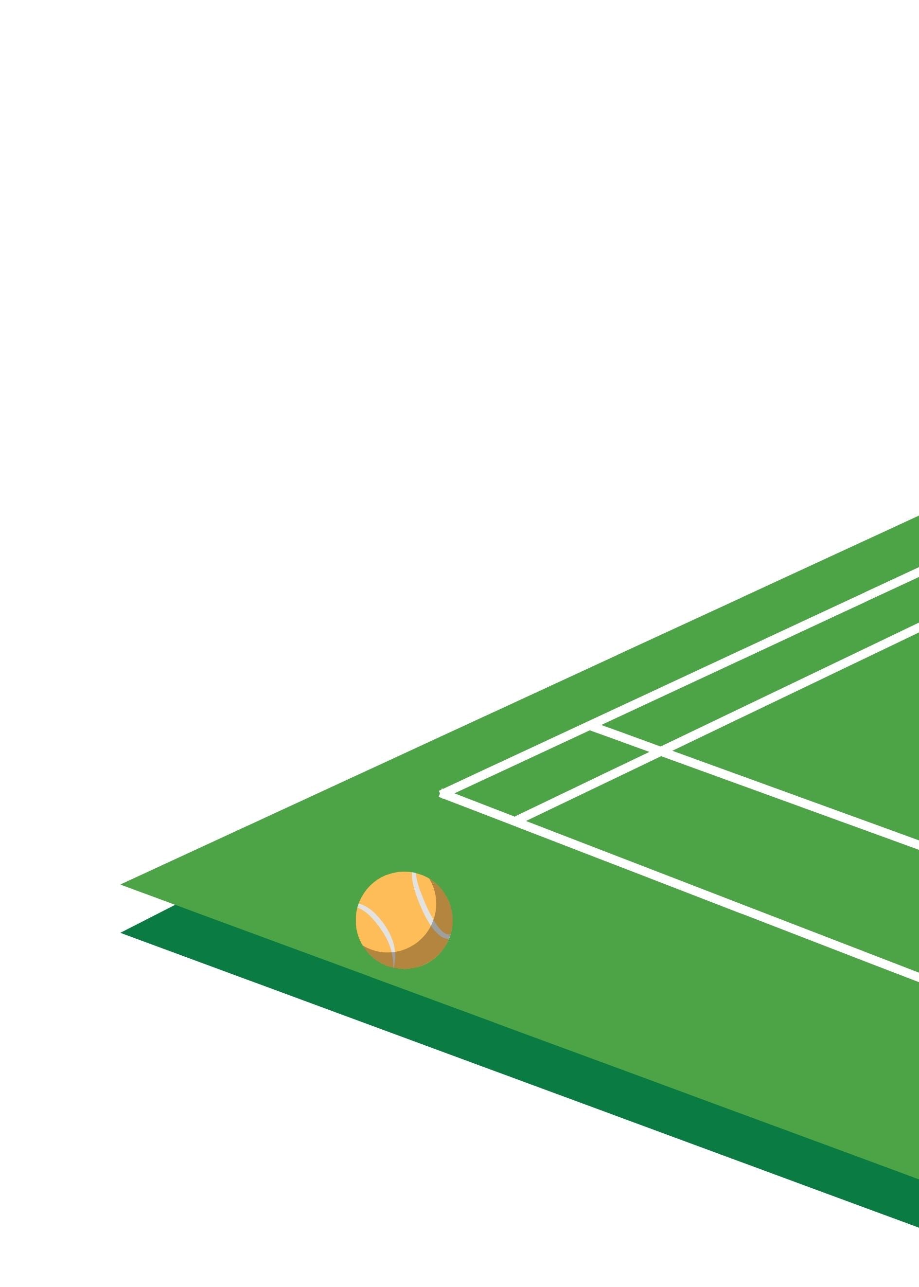 Tennis field green poster
