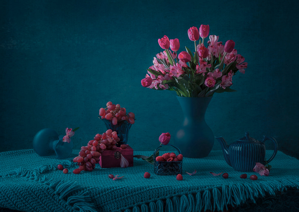 Raspberry and Grape Poster och Canvastavla